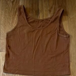 Women's Tan Sleeveless Top